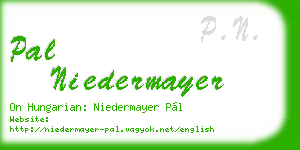 pal niedermayer business card
